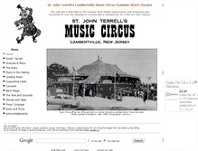 Tablet Screenshot of lambertville-music-circus.org